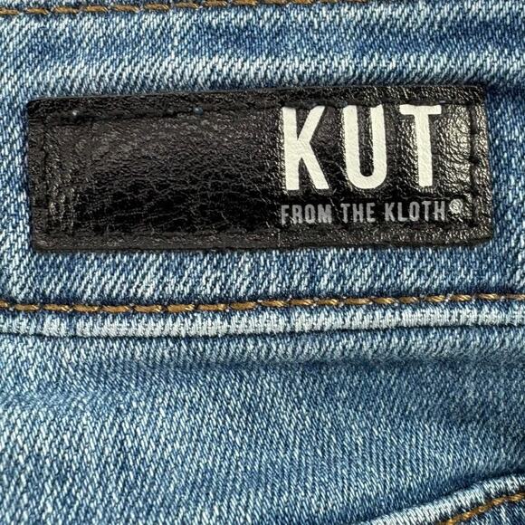 KUT from the Kloth Catherine Boyfriend Jeans Size 12 High Rise Distressed - Picture 8 of 9